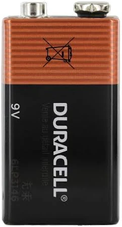 Duracell 9V MN1604BK Copper Top Alkaline