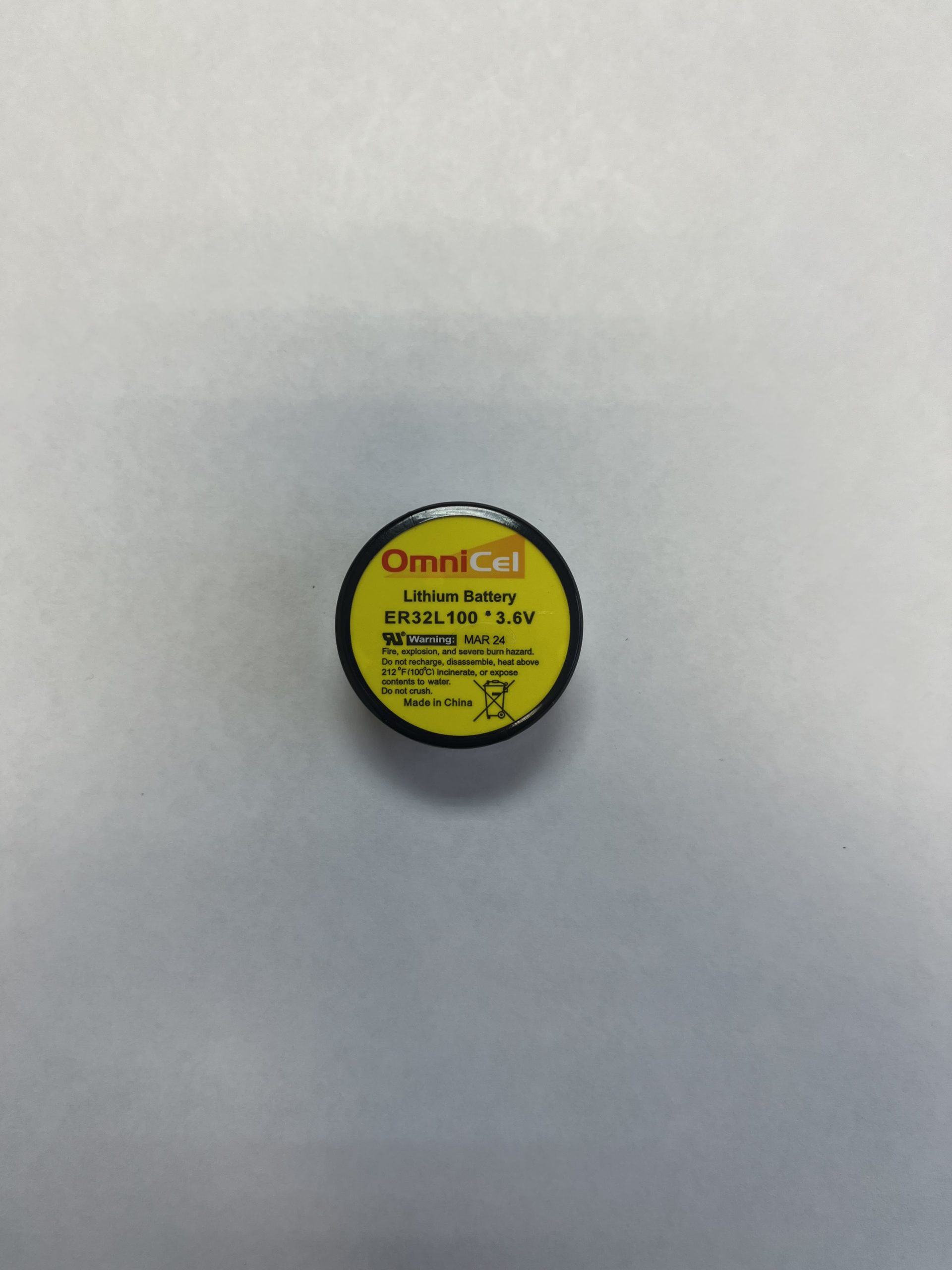 ER32L100 Lithium Thionyl Chloride (Li-SOCI2) 3.6V Battery
