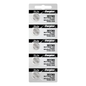 Energizer 357-303TZ 1.5 Volt 5/per tear strip (Sold by each battery)