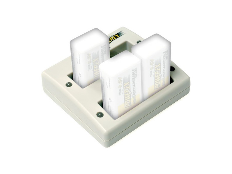 Powerex MH-C490F 4bank 9V Charger w/Car Univ.