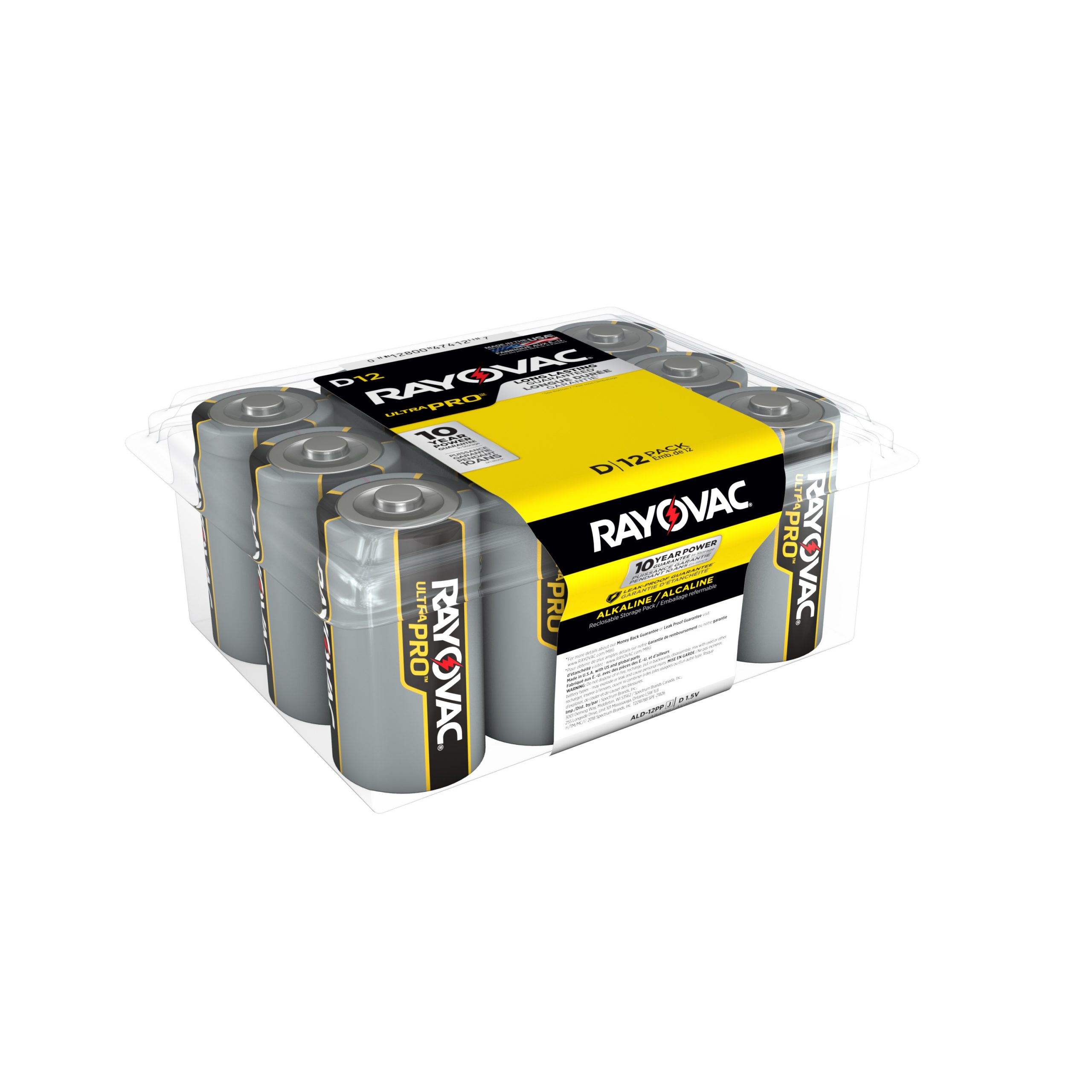 Rayovac ALD-12PPJ D Alkaline 12 per pack